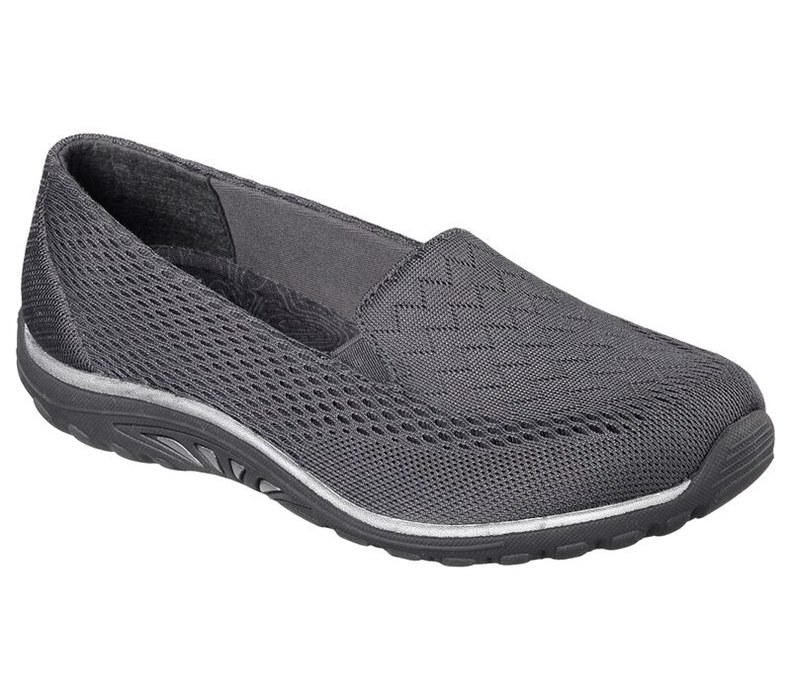 Skechers Relaxed Fit: Reggae Fest - Willows - Womens Flats Shoes Deep Grey [AU-LP6449]